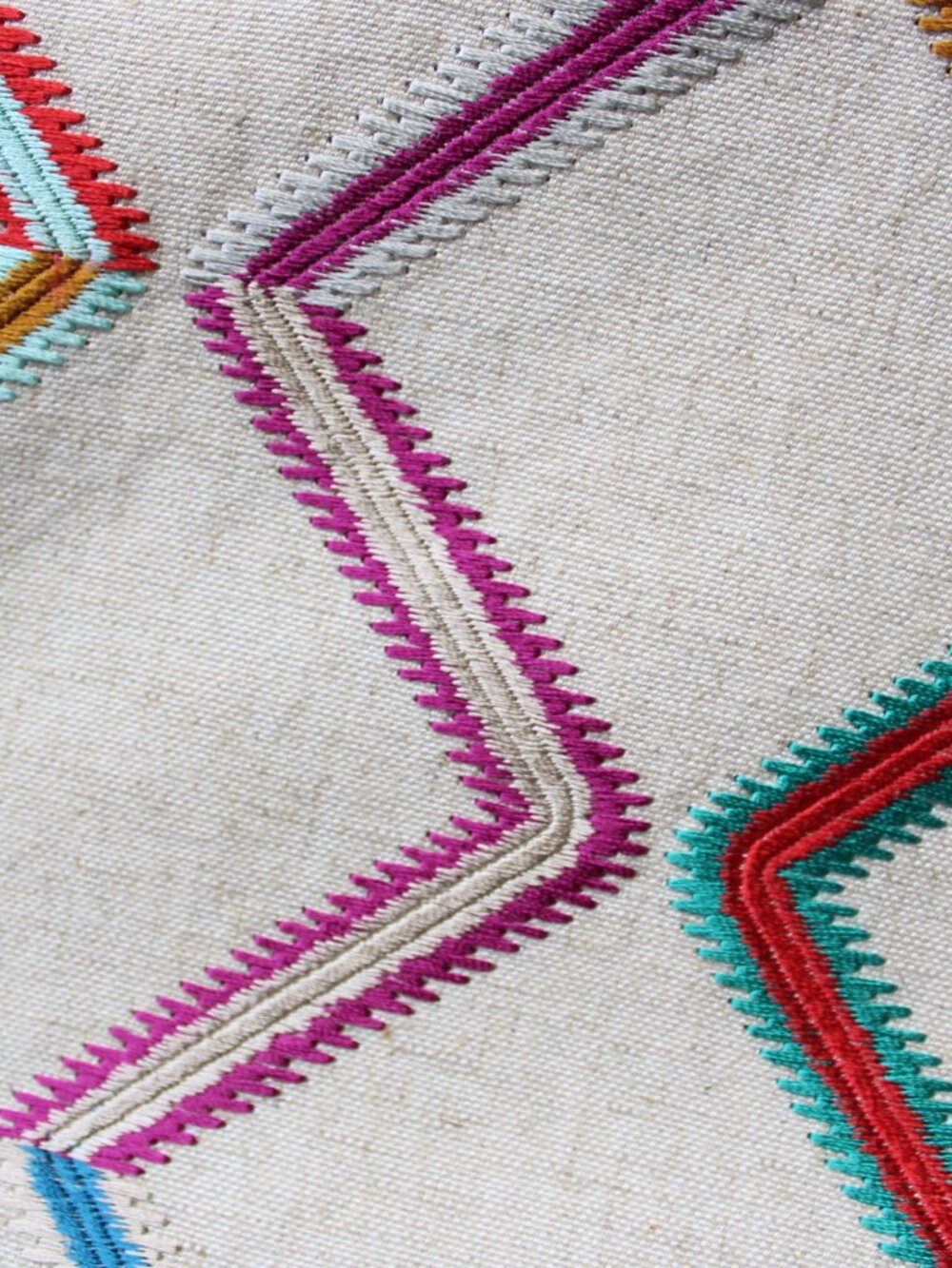 Lee Jofa Karvet Danza Tutti Frutti Baker Lifestyle Fabric embroidered aztec 5 yd - Picture 4 of 7